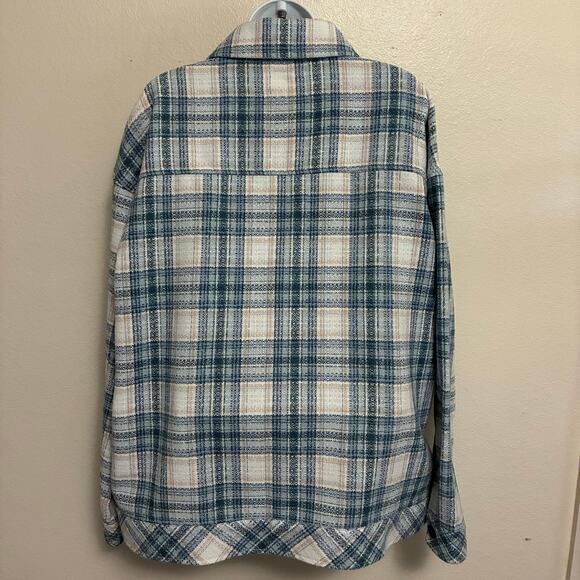 Boston Traders Oversized Button Down Flannel Womens Size L - Picture 5 of 8